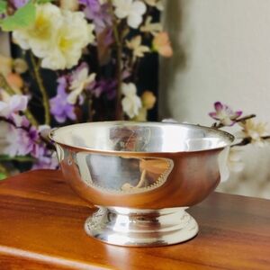 Vintage Sheridan Silver Plate Paul Revere Reproduction Bowl | E.P.S. Footed Bowl